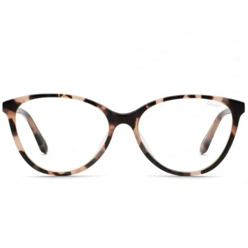 QUAY True That Blue Light Glasses Milky Tortoise Bluelight Blocking Lenses NWT